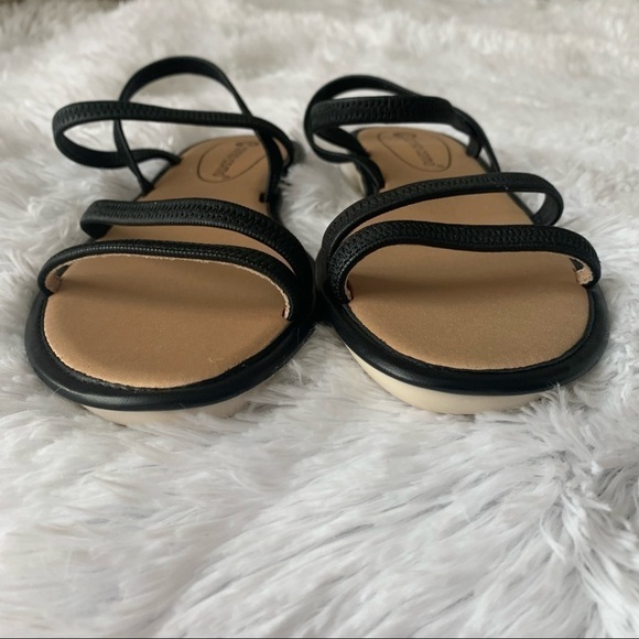 𝅺CORSO COMO NEW Bakima Leather Elastic Black Boho Casual Sandal - Picture 3 of 8